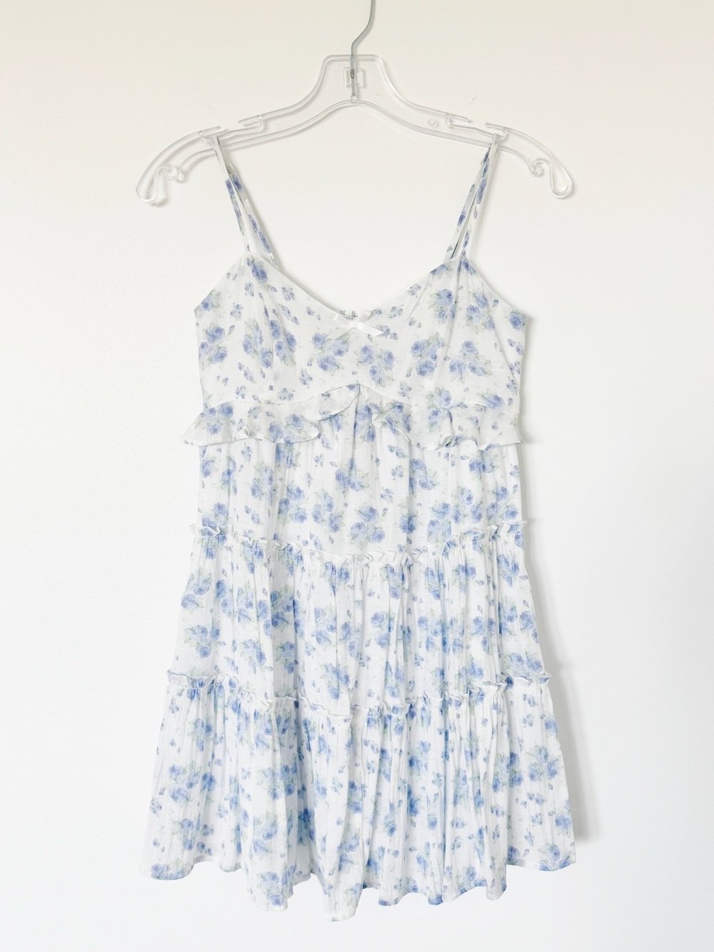 Altar’d State Blue Floral Mini Dress XS - Picture 2 of 6